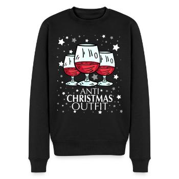 Anti Noël - Pull Premium bio Homme - noir - Devant - Nico (187cm)