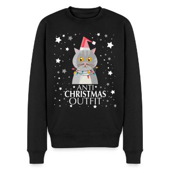 Tenue anti-Noël - Pull Premium bio Homme - noir - Devant - Nico (187cm)