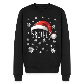 Christmas Outfit Merry Christmas Merry Christmas - Men's Premium Organic Jumper - black - Front - Nico (187cm)