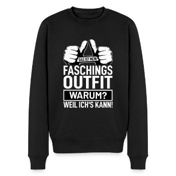 Karneval - Männer Premium Bio Pullover - Schwarz - Vorne - Nico (187cm)