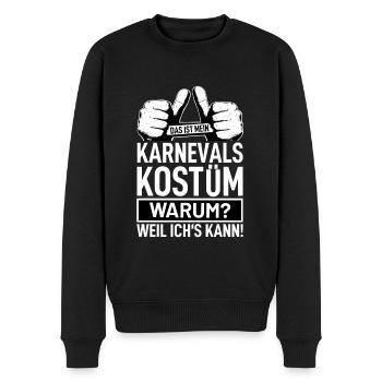 Karneval - Männer Premium Bio Pullover - Schwarz - Vorne - Nico (187cm)