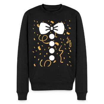 Karneval - Männer Premium Bio Pullover - Schwarz - Vorne - Nico (187cm)
