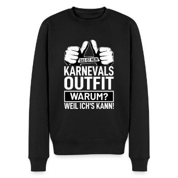 Karneval - Männer Premium Bio Pullover - Schwarz - Vorne - Nico (187cm)