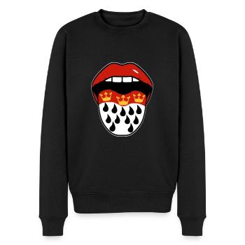 Karneval - Männer Premium Bio Pullover - Schwarz - Vorne - Nico (187cm)