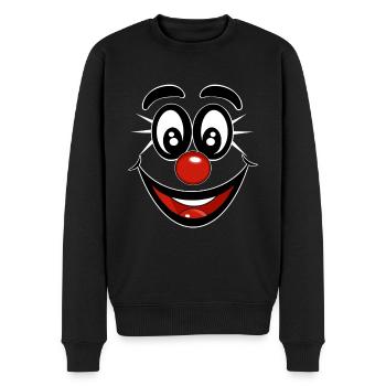Carnaval des clowns - Pull Premium bio Homme - noir - Devant - Nico (187cm)