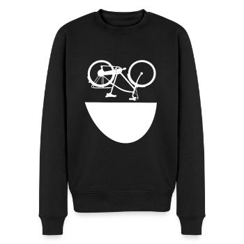 Bicycle Smile Face Funny Fun Fun - Men's Premium Organic Jumper - black - Front - Nico (187cm)