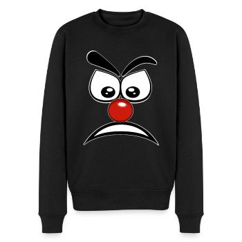 Aggressive Clown - Men's Premium Organic Jumper - black - Front - Nico (187cm)