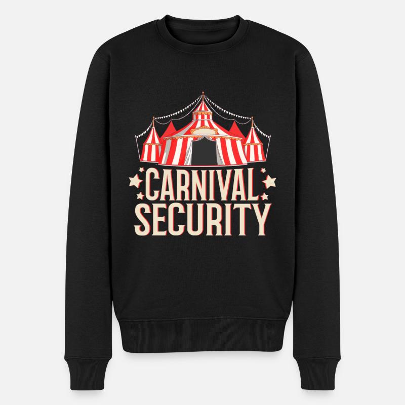 Carnival Security - Männer Premium Bio Pullover - Schwarz