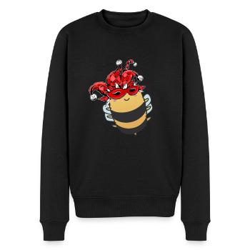 Abeille de carnaval - Pull Premium bio Homme - noir - Devant - Nico (187cm)