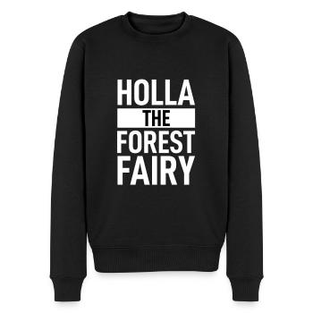 Denglish - Holla la fée de la forêt - Pull Premium bio Homme - noir - Devant - Nico (187cm)