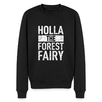 Denglisch - Männer Premium Bio Pullover - Schwarz - Vorne - Nico (187cm)