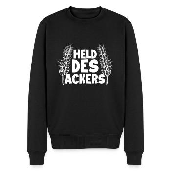 Héros du terrain - Pull Premium bio Homme - noir - Devant - Nico (187cm)
