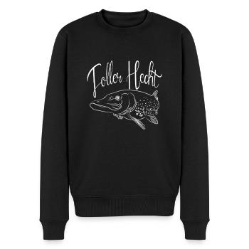 Toller Hecht - Männer Premium Bio Pullover - Schwarz - Vorne - Nico (187cm)