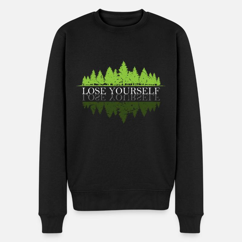 PERDEZ-VOUS - WALD Natur Design - Pull Premium bio Homme - noir