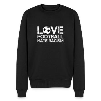 Antirassismus - Männer Premium Bio Pullover - Schwarz - Vorne - Nico (187cm)