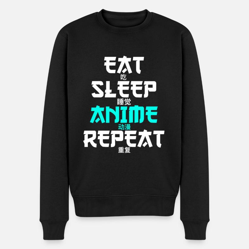 Anime - Pull Premium bio Homme - noir