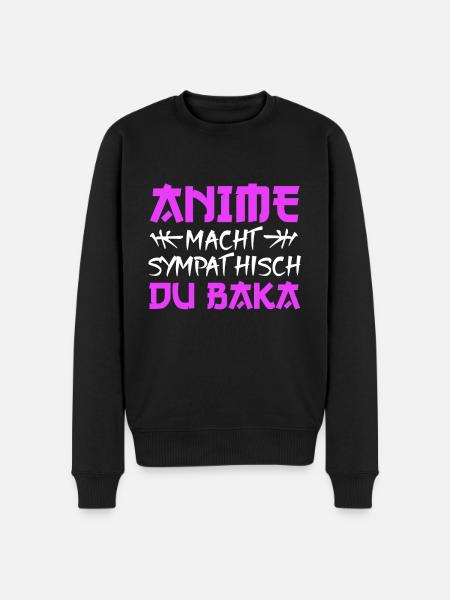 Anime - Männer Premium Bio Pullover - Schwarz