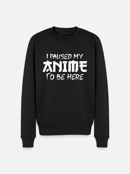 Anime - Männer Premium Bio Pullover - Schwarz