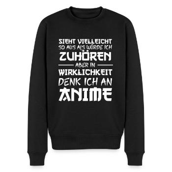 Anime - Männer Premium Bio Pullover - Schwarz - Vorne - Nico (187cm)