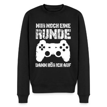 Zocken - Männer Premium Bio Pullover - Schwarz - Vorne - Nico (187cm)