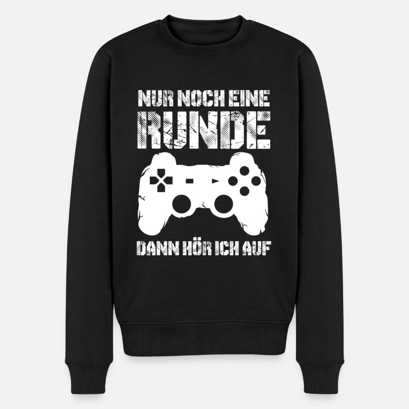 Zocken - Männer Premium Bio Pullover - Schwarz
