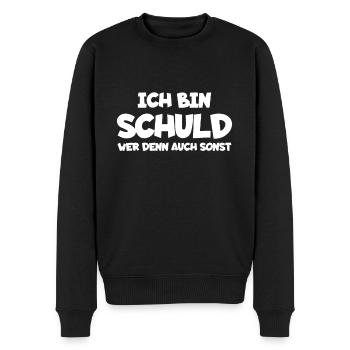 Sarkasmus - Männer Premium Bio Pullover - Schwarz - Vorne - Nico (187cm)