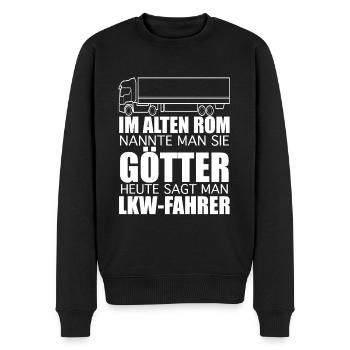Lkw-Fahrer - Männer Premium Bio Pullover - Schwarz - Vorne - Nico (187cm)