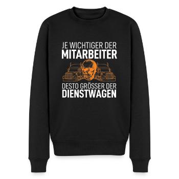Lkw-Fahrer - Männer Premium Bio Pullover - Schwarz - Vorne - Nico (187cm)