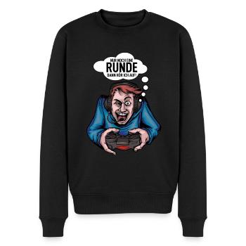 Zocken - Männer Premium Bio Pullover - Schwarz - Vorne - Nico (187cm)