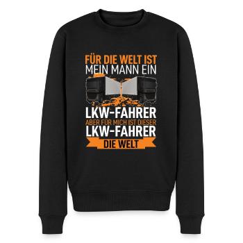 Lkw-Fahrer - Männer Premium Bio Pullover - Schwarz - Vorne - Nico (187cm)