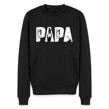 Fête des pères - Pull Premium bio Homme - noir - Devant - Nico (187cm)
