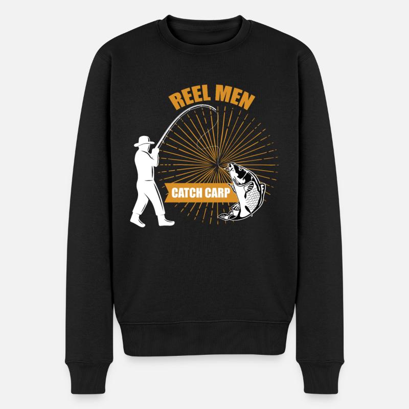 Pêche à carpes - Pull Premium bio Homme - noir