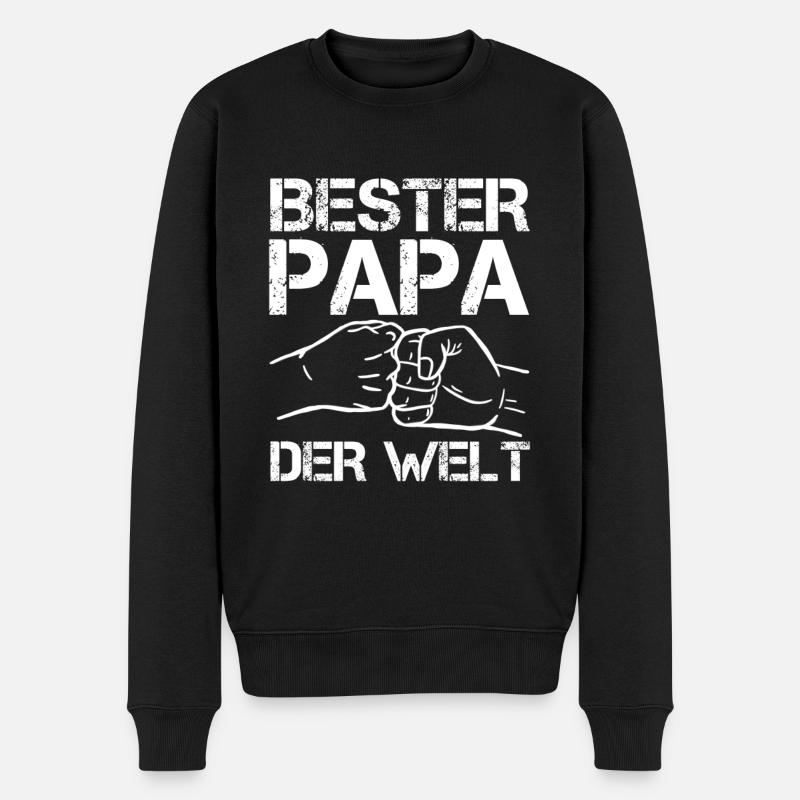 Vatertag - Männer Premium Bio Pullover - Schwarz