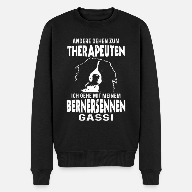 Berner Sennenhund Gassi Hundeliebhaber Hunde - Männer Premium Bio Pullover - Schwarz