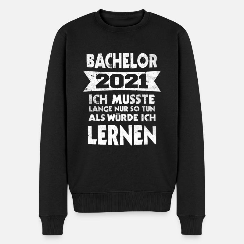 Bachelor 2021 Abschluss Student Bachelorabschluss - Männer Premium Bio Pullover - Schwarz