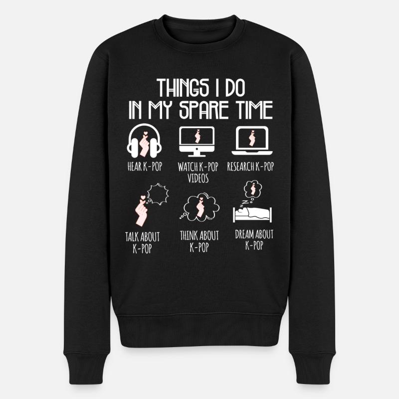 Kpop Time Libe Humor Geschenk - Männer Premium Bio Pullover - Schwarz