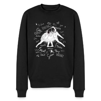 Conditions d’escrime Cadeau d’entraînement - Pull Premium bio Homme - noir - Devant - Nico (187cm)