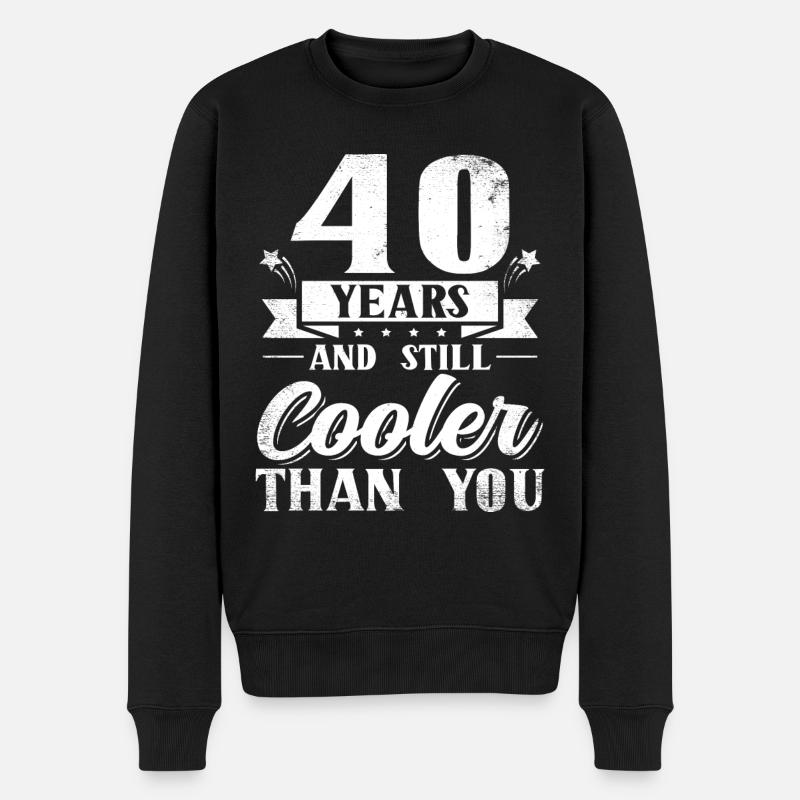 Cadeau d’anniversaire de 40 ans 40 ans - Pull Premium bio Homme - noir
