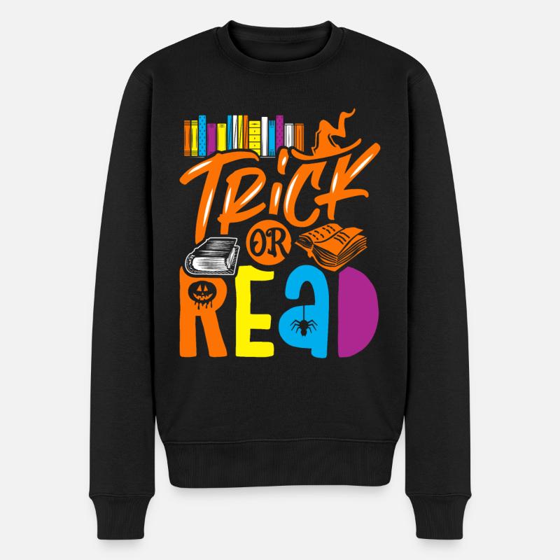 Librarian Tshirt Library Halloween Costume Trick - Pull Premium bio Homme - noir