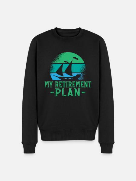 My retirement plan sailing - Men's Premium Organic Jumper - black