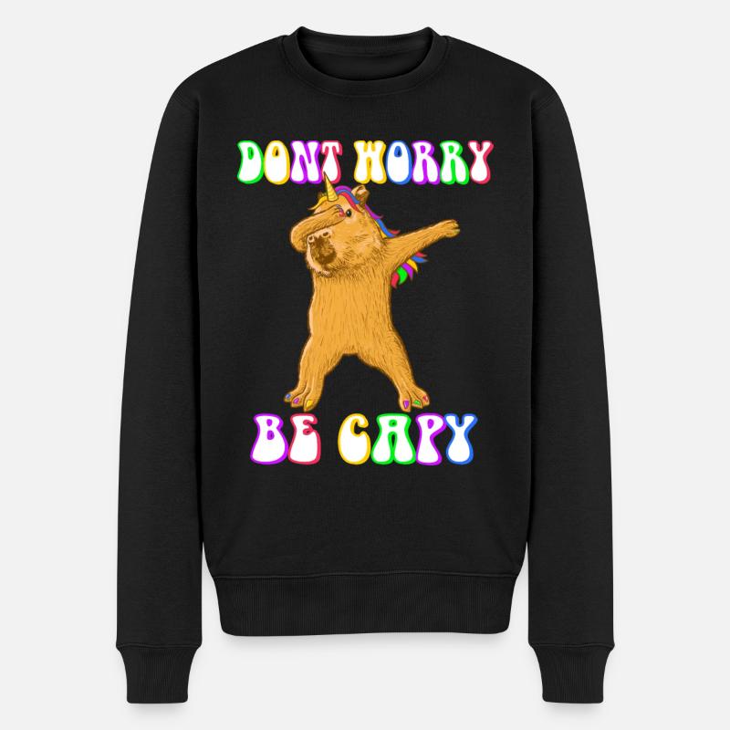 Capybara be Capy - Pull Premium bio Homme - noir
