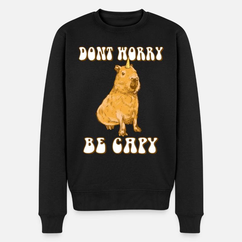 Capybara be Capy - Pull Premium bio Homme - noir