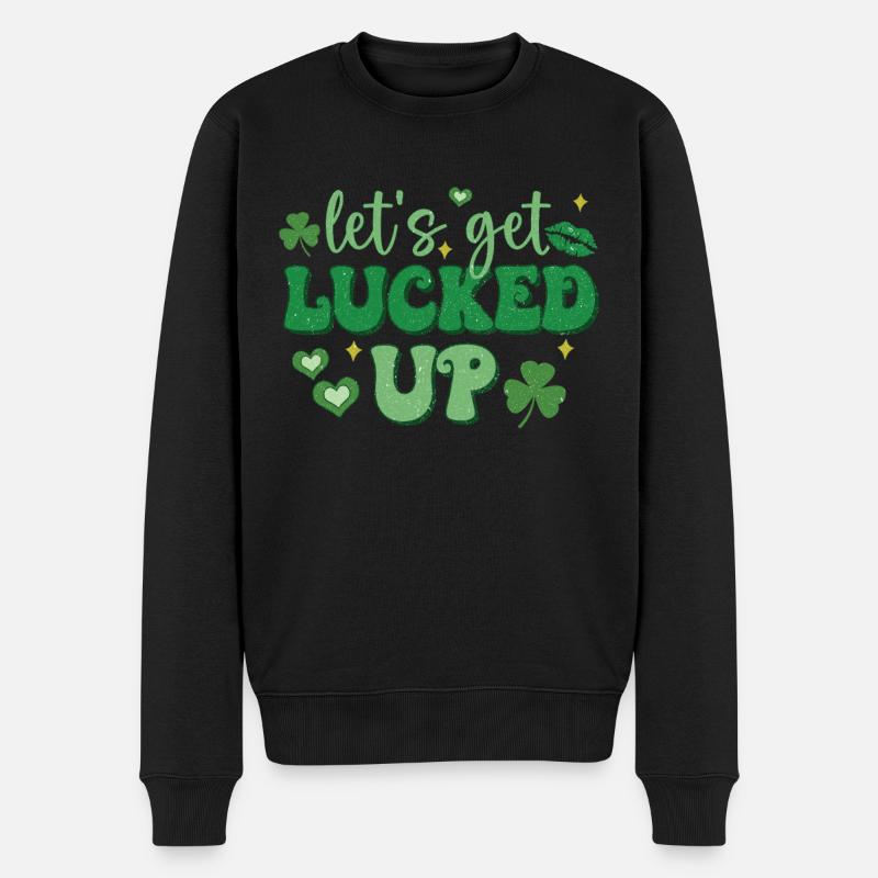 La Saint-Patrick défions le bonheur - Pull Premium bio Homme - noir