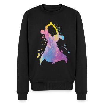 Wiener Walzer Gesellschaftstänze - Männer Premium Bio Pullover - Schwarz - Vorne - Nico (187cm)