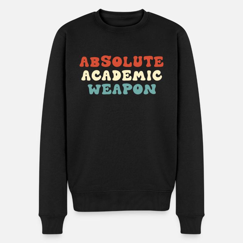 Arme académique absolue des étudiants - Pull Premium bio Homme - noir