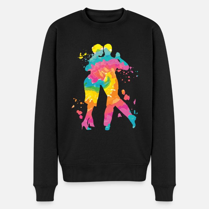 Argentinischer Tango Tanzen Milonga Vals - Männer Premium Bio Pullover - Schwarz