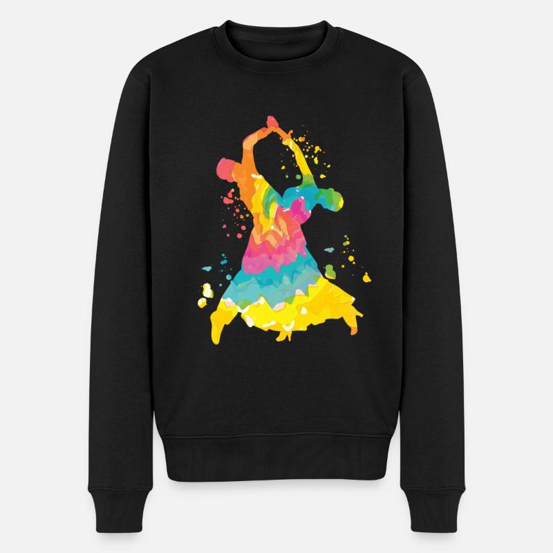 Tango Slow Fox Gesellschaftstänze - Männer Premium Bio Pullover - Schwarz