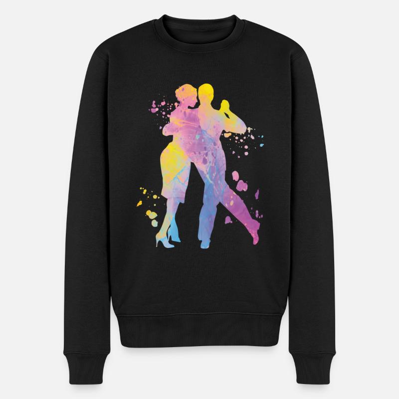 Argentinischer Tango Tanzen Milonga Vals - Männer Premium Bio Pullover - Schwarz