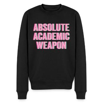 Studenten Absolute Academic Weapon - Männer Premium Bio Pullover - Schwarz - Vorne - Nico (187cm)
