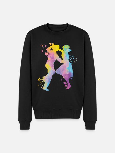 Danse Swing 60s Boogie Woogie - Pull Premium bio Homme - noir